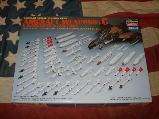 Hasegawa 36003 Aircraft Weapons: C U.S Missiles & Gun Pods